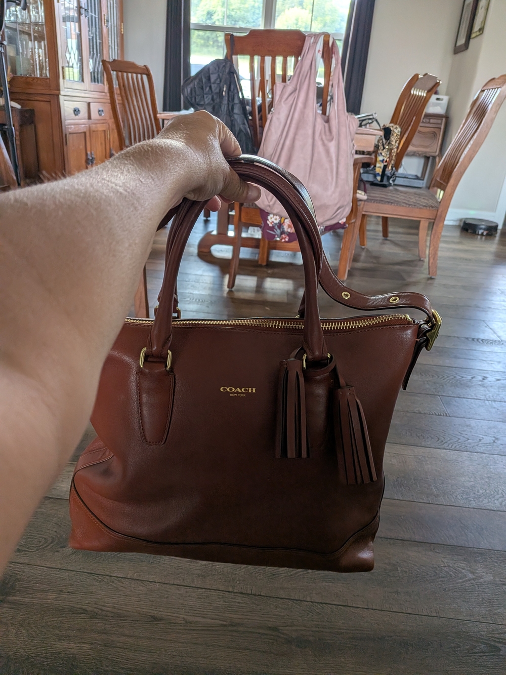 Coach Legacy Cognac Leather Rory Satchel (M1220-19892)
